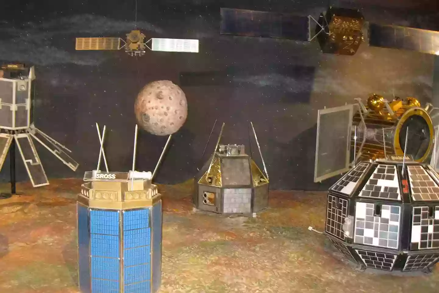 Satellite models at the museum