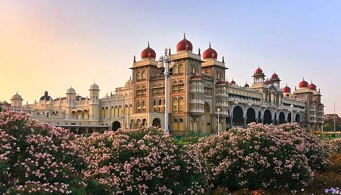 Mysore Palace during sunset Mysore Palace during sunset